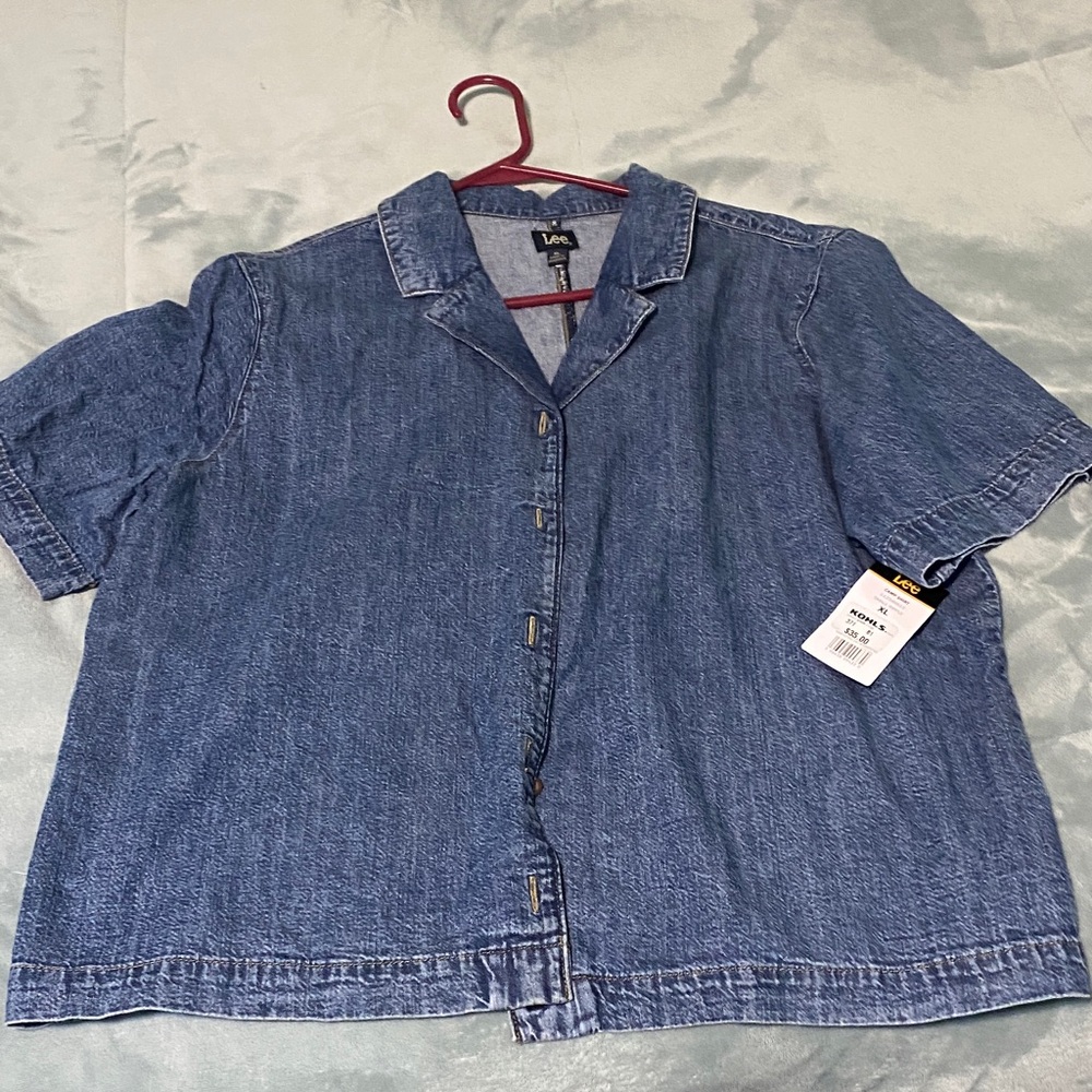 Lee Blue Button Down Shirt